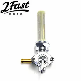 48-9716 2fastmoto Fuel Valve Petcock Left Outlet 13/16 Inch Bung For Harley Davidson 1975-up