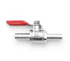 Up-07001-4 4into1 Metal Inline Fuel Valve Petcock - 5/16 Inch Motorcycle Diesel Gas Petrol Oil