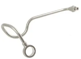 62355-48a 49-56 Panhead Steel Crossover Gas Line Chrome
