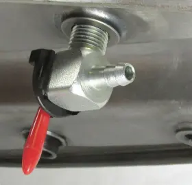 6303-m Aaok 1/4 Inch Npt Mini Fuel Valve Petcock For Harley And Custom Motorcycle Gas Tanks #3