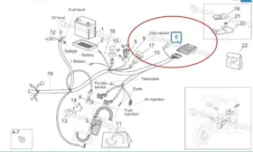 Ap8224518 Aprilia Ap8224415 Oem Electronic Control Unit For Scarabeo 50 Ditech 2001-2004