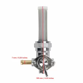 M552-a074 Areyourshop Fuel Valve Petcock Left Outlet Fit For Sportster Big Twin 1975-up 13/16 Inch #3