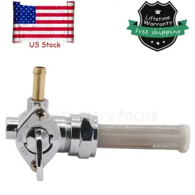 Autostorefocus 641376147700 For Dyna Electra Road Glide Fatbob Fatboy Lo Carbman Gas Tank Fuel Valve Petcock