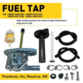Auxito 16950-hn2-003 Fuel Tank Petcock Valve With Lever For Honda Foreman 450 Trx450es 4x4 Es 1998-2001