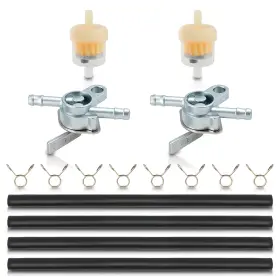 Azcarbro 710414084786 2x 1/4 Inch Inline Gas Fuel Shut Off Valve Switch Petcock For Pocket Bike Atv Taotao Azcarbro 710414084786 2x 1/4 Inch Inline Gas Fuel Shut Off Valve Switch Petcock For Pocket Bike Atv Taotao