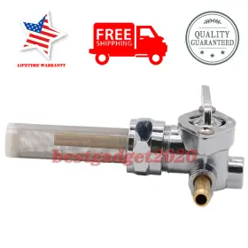 Bestgadget2020 072241501952 Fits Dyna Electra Road Glide Fatbob Fatboy Lo Motorcycle Fuel Cock Valve Petcock