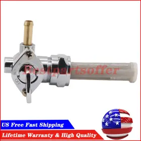 Bestpartsoffer 633042256748 Petcock Fuel Valve Straight Spigot Fits Harley Dyna Super Electra Glide Fatboy
