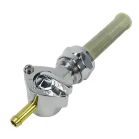 Bpd-80202 Billet Proof Designs 22mm Petcock With Straight Elbow - Chrome For Use 1/4 Inch Id Fuel Hose R