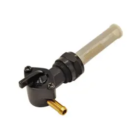 Billet Proof Designs Bpd-80268 Petcock - Black 22mm 90 Degree Fuel Outlet 1/4 Inch Id Hose Fits 197
