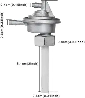 Ptck-0002 Branded Gas Fuel Tank Switch Valve Pump Petcock Compatible With Gy6 50cc 70cc 90cc 110cc #3