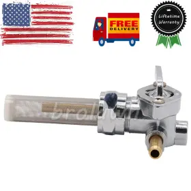 Brolawn 300327691470 For Dyna Electra Road Glide Fatbob Fatboy Lo Motorcycle Fuel Cock Valve Petcock