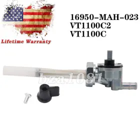 Bza1081 641376357482 Petcock Replace 16950-mah-023 For 97-07 Honda Vt1100/1100c Shadow Ace Spirit New
