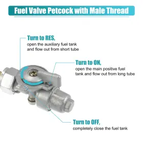Rd60 Carpopart 724117716424 Motorcycle Fuel Valve Petcock With Male Thread For Yamaha Rx50 Yz80 Dt80 #3 Rd60 Carpopart 724117716424 Motorcycle Fuel Valve Petcock With Male Thread For Yamaha Rx50 Yz80 Dt80 #3