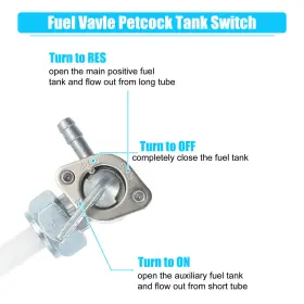 Carpopart 724117716585 Motorcycle Fuel Valve Petcock Gas Tank Switch Fit For Honda Atc200 1981-1983 #3