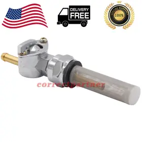 Correctpartner 754607301702 Fuel Valve Gas Tank Petcock Fits Harley Sportster Xlrtt Viton Electra Glide Flfb