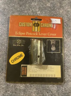 23-803 Custom Chrome Eclipse Fuel Valve Lever Handle Cover Nos