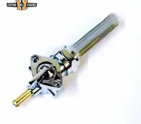 25246 Custom Chrome Replacement Straight Down Spigot Petcock Fit For Harley 1975-2006