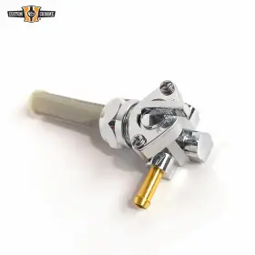25252 Custom Chrome Replacement 13/16 Inch Nut Left-side Spigot Petcock Fits For Harley 1975-2006