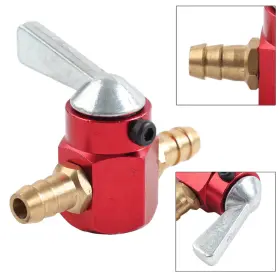 Dictorcoltd 550748544149 Motorcycle Inline Petrol On-off Fuel Tap Gas Valve Petcock 8mm Red Us