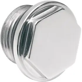 0705-0054 Drag Specialties Chrome Fuel Tank Outlet Plug