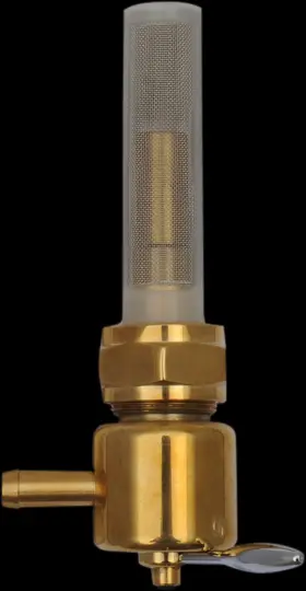 03-0074brr Drag Specialties 705-0311 Fuel Petcock - Rear Facing Bronze