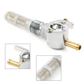 Efmotorshop 211311312342 3/8 Inch Fuel Gas Tank Valve Npt Petcock Fit Harley Road King Softail Dyna