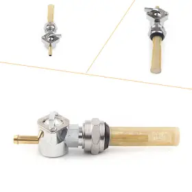 Efmotorshop 550726171879 Fuel Valve Petcock Straight For Harley Sportster Big Twin 1975-up 13/16 Inch Bung Us