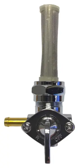 07-67161 Emgo Gas Fuel Valve Shut Off Petcock 90 Left For Harley Softail Dyna Electra Glide