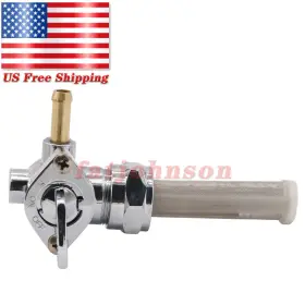 Fatjohnson 887878551397 Fuel Petcock Valve 22mm Straight Outlet For Harley Dyna Electra Glide Heritage