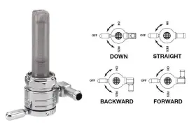 75-516d-cs Golan Products Inc Click-slick Petcock - 3/8 Inch Npt Downward Facing Chrome