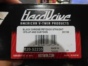 820-52235 Hard Drive Black Down Facing Fuel Valve Petcock Harley Davidson And Choppers 1975 Up #2