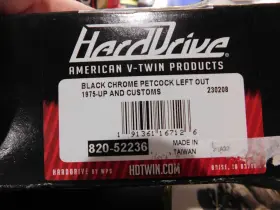 820-52236 Hard Drive Black Left Facing Fuel Valve Petcock Harley Davidson And Choppers 1975 Up #2