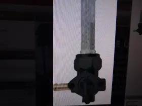 820-52236 Hard Drive Black Left Facing Fuel Valve Petcock Harley Davidson And Choppers 1975 Up