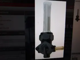 820-52237 Hard Drive Black Right Facing Fuel Valve Petcock Harley Davidson And Choppers 1975 Up