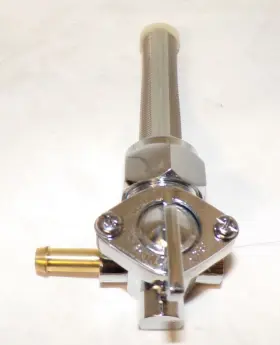 260366 Harley-davidson 75- Up Sportster Big Twin 90 Degree Left Fuel Petcock 22mm 13/16 Inch Nut