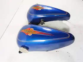 61218-85 Harley Davidson 1992 Flstc Softail Heritage Fuel Gas Petrol Tank And Petcock -read #2