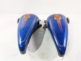 61218-85 Harley Davidson 1992 Flstc Softail Heritage Fuel Gas Petrol Tank And Petcock -read