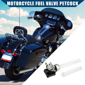 Uu000698f230830 Hihaha Motorcycle Fuel Valve Petcock With Male Thread For Harley Fxst Flst Fxd Flt 1 #3