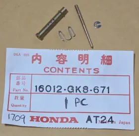 16012-gk8-671 Honda 1 New 1984-1986 Genuine Nq 50 Spree Carb Needle Jet Set Oem