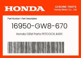 16950-gw8-670 Honda Genuine Petcock Assy. -