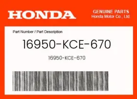 16950-kce-670 Honda Genuine Petcock Assy -