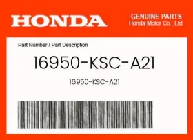16950-ksc-a21 Honda Genuine Petcock Assy. -