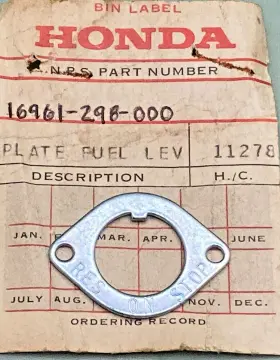 16961-298-000 Honda New Genuine Petcock Plate Cb350 Cb450 Cl175 Cl350 Cl450