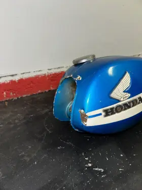 17500-108-770ff Honda Nos Cl100 Blue Fuel Tank Cl 100 Petrol Gas #2 17500-108-770ff Honda Nos Cl100 Blue Fuel Tank Cl 100 Petrol Gas #2