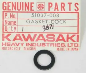 51037-008 Kawasaki 1967-81 Kd Kdkv 80 100 Fuel Petcock Seal Gasket Oem Qty 2 008