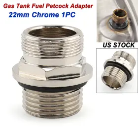 Mp12-002-0004cim Lendkou 22mm Gas Tank Fuel Efi Petcock Adapter For Harley Softail Heritage Soft Springer