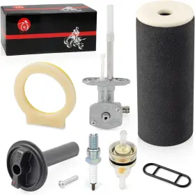 1uy-14451-00 Moto1988 For Yamaha Grizzly Yfm660f Air Filter Foam And Fuel Valve Petcock Kit 2002 - 2008