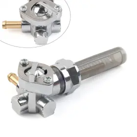 77usa Motorshop 425124280778 Fuel Valve Petcock Left Outlet For Harley Sportster Big Twin 1975 13/16 Inch Bung