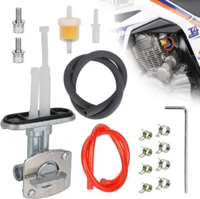 Qhas-3-1b-fr Mtatcn Fuel Valve Petcock Tank Switch And Line Long-necked