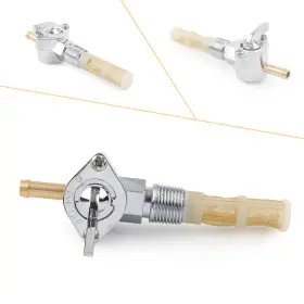 Newyoutube 550727285537 3/8 Inch Fuel Gas Tank Valve Npt Petcock For Harley Road King Softail Dyna